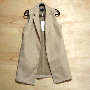 Sleeveless Long Cardigan Vest